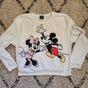 Disney Mickey & Minnie Sweater XL Crewneck Sweatshirt Disneyland Disneybound